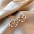 Crystal Square &amp; Pearl Earrings: Charming Engagement Jewelry - Shop N Save