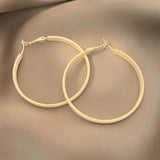 Korean Retro Yellow Circle Earrings - High Sense Design Trend - Shop N Save