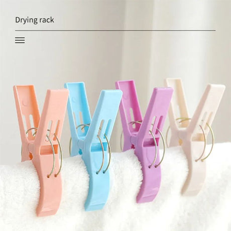 Windproof Clothes Clips: Large Size, 4pcs Set, Versatile Use - Shop N Save