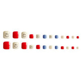Cute Smile Nails Set - 24 Pieces with Glue, Multi-Color Variety - Shop N Save