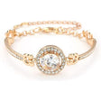 DEVE LUCKY Rhinestone Bracelet: Multi-Layer Fashion, Zircon Charm - Shop N Save