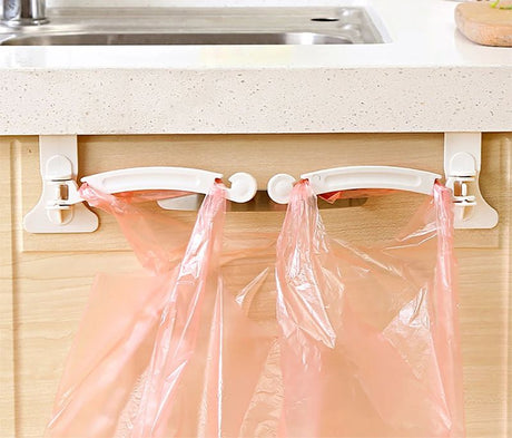 Hanging Hooks: Cupboard/Wardrobe Storage, Garbage Bags Holder - Shop N Save