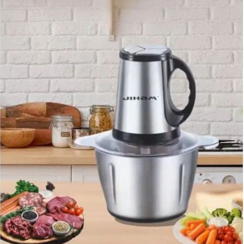 Electric Meat Grinder: Multi-Function, Stainless Steel, 2-Liter Capacity - Shop N Save