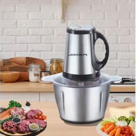 Electric Meat Grinder: Multi-Function, Stainless Steel, 2-Liter Capacity - Shop N Save
