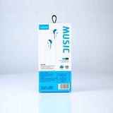 vivo S50 Bass Handsfree: Clear Calls, Comfort Fit, Tangle-Free (White Blue) - Shop N Save