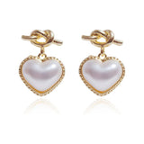 Gray Pearl Drop Earrings: Zircon Accent, Dainty Jewelry - Shop N Save