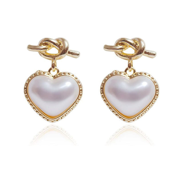 Gray Pearl Drop Earrings: Zircon Accent, Dainty Jewelry - Shop N Save