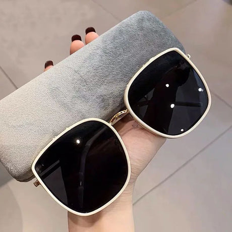 Vintage Square Sunglasses: Oversized Retro, Luxury Shades, UV400 - Shop N Save