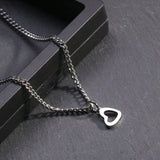 Stainless Steel Heart Pendant: Simple, Elegant, Versatile Necklace - Shop N Save