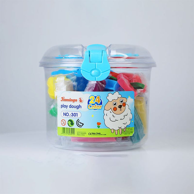 Flamingo Play Dough: 24 Colors for Creative Fun and Educational Play (Blue) - Shop N Save