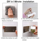 Hair Dryer Stand: Self-Adhesive, Organizer Shelf, Bathroom Rack - Shop N Save