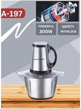 Electric Meat Grinder: Multi-Function, Stainless Steel, 2-Liter Capacity - Shop N Save