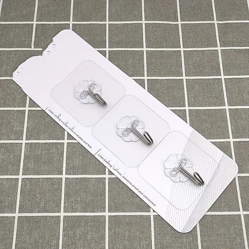 Self-Adhesive Wall Hooks: No Nails, Versatile, Easy Installation - Shop N Save