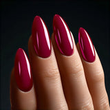 Fashion Plus Nail Polish: Rich Red Wine Hue for Stylish Nails(5)