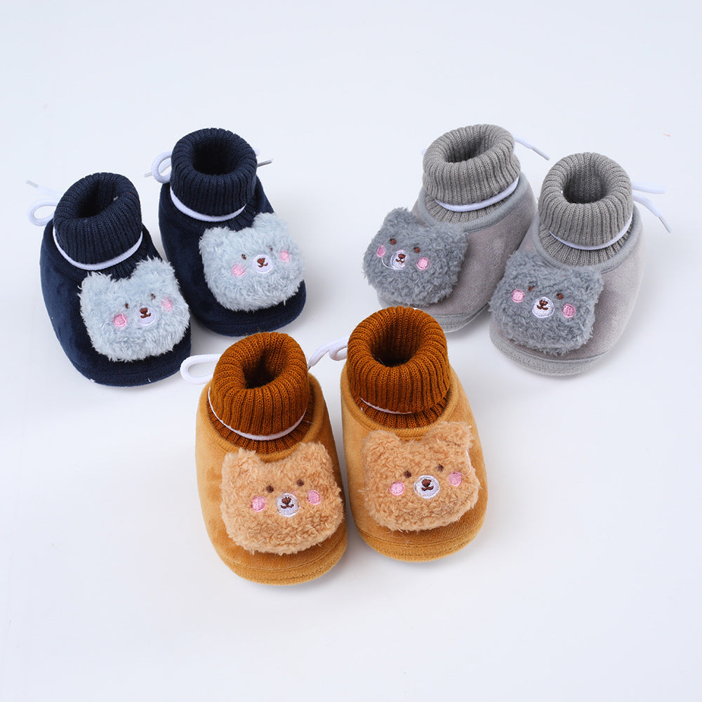 Soft-Soled New Born Winter Socks Shoes - Shop N Save