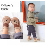Newborn Infant Cartoon Design Socks Shoes For Kids Baby Girls - Breathable New Stylish Fashion For Boys Children - Soft Cotton Shoes - Brown - Shop N Save
