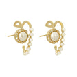 Lumia Korean Pearl Studs: Elegant Imitation Earrings - Shop N Save
