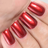 Nail Polish - Quick-Dry, Non-Toxic Beautiful Color - Glitter Blood Red (023)