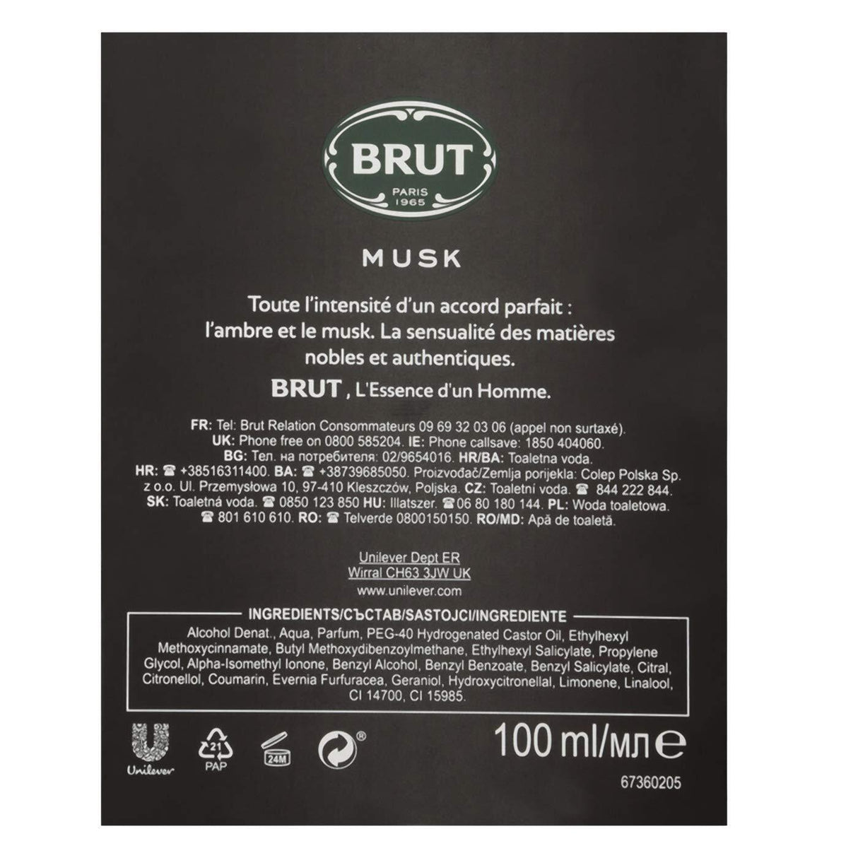 Brut Musk EDT Spray: Classic, Elegant, 100ml Size - Shop N Save