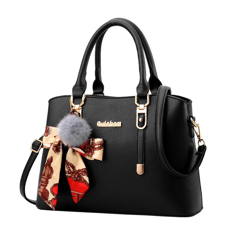 Fashion Large Capacity Stylish Shoulder Handbags - Black - Shop N Save