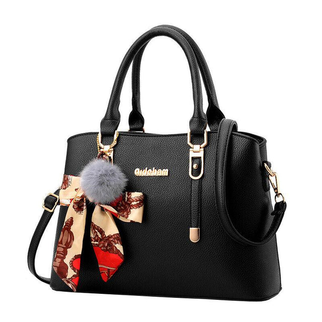 Fashion Large Capacity Stylish Shoulder Handbags - Black - Shop N Save