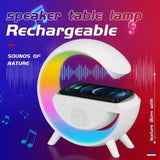 LED Atmosphere Light Wireless Charger with Bluetooth Speaker - Shop N Save