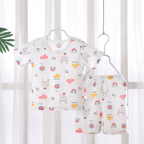Summer Short-Sleeved T-Shirt New Born Clothing Matching Set - Shop N Save