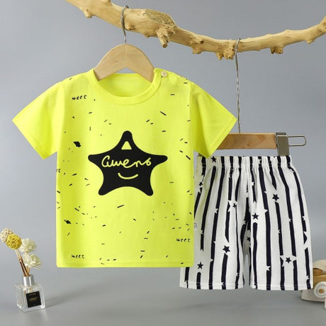 New Born Toddler Shirt Fashion Shorts 2pcs Tracksuits Matching Set - Shop N Save