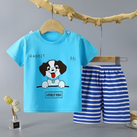 Fashion Short Sleeve T Shirts Cotton Shirts New Born Matching Set - Shop N Save