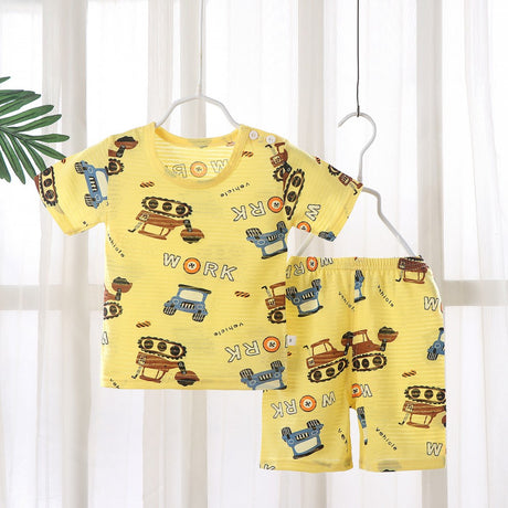 Summer Short-Sleeved T-Shirt New Born Clothing Matching Set - Shop N Save