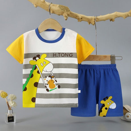Fashion Short Sleeve T Shirts Cotton Shirts New Born Matching Set - Shop N Save
