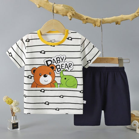 Fashion Short Sleeve T Shirts Cotton shirts new born Matching Set - Shop N Save