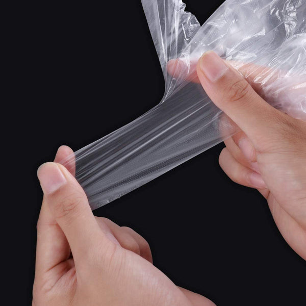 100 PCs Disposable Household Kitchen Multipurpose Plastic Large Gloves - White