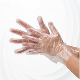 100 PCs Disposable Household Kitchen Multipurpose Plastic Large Gloves - White