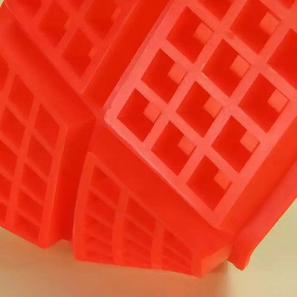 Cube Shaped Waffle Silicone Backing Mold - Red - Shop N Save