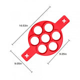 Round Silicone Backing Pancake Cooking Mold - Red - Shop N Save