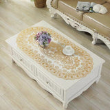 Waterproof Oilproof Decorative Vinyl Tablecloth - 60x120 CM - Golden