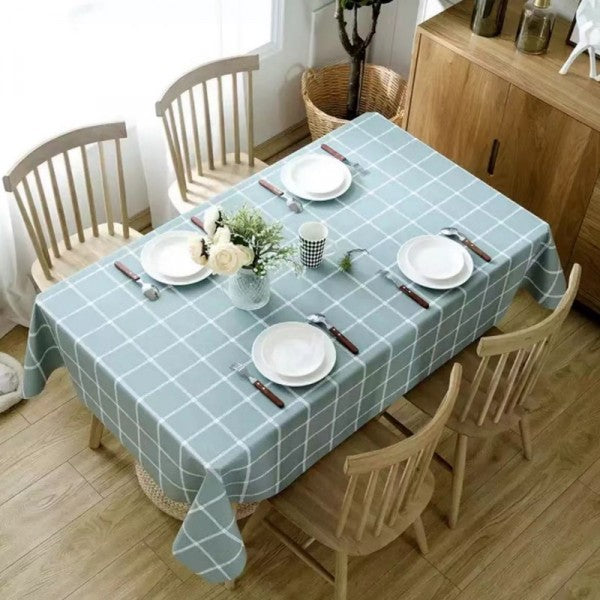 Waterproof Oil Proof Wipe Clean Vinyl Tablecloth - 137x137 CM