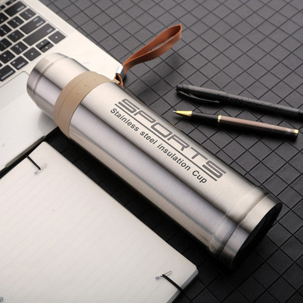 Hot And Cold Stainless Steel Vacuum Flask Water Bottle 750 ML - Silver