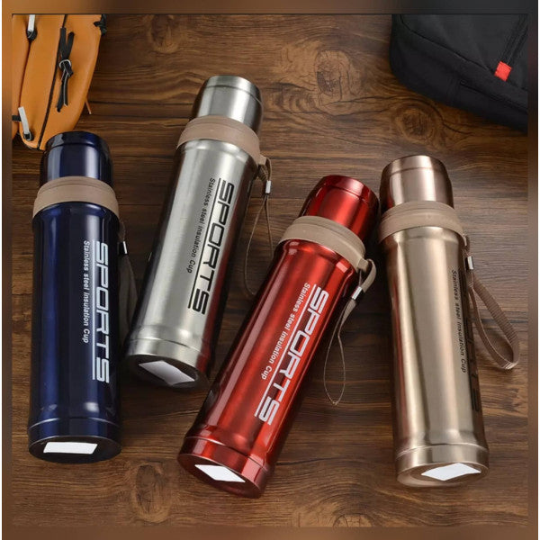 Hot And Cold Stainless Steel Vacuum Flask Water Bottle 750 ML - Silver