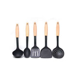 5 Pieces Non Stick High Quality Silicone Cooking Spoon Set