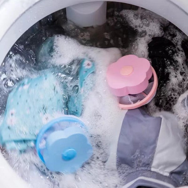 Washing Machine Lint Filter Hair Catcher Floating Mesh Bag