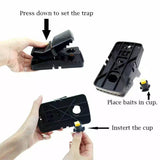 Reusable Mouse Trap Pest Catching Trap - Black