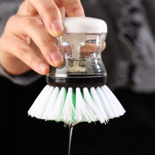 Soap Dispensing Easy Dish Washing Cleaning Brush - Green - Shop N Save