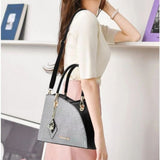 Hight Quality Women Fashion Patchwork Handbag - Black - Shop N Save