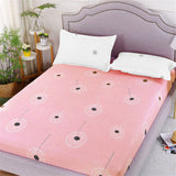 Elastic Easy Fitted Quality Fabric Bed Sheet Cover with 2 Pieces Pillow Cover Set Pink - 150 X 200cm- Light Pink