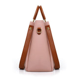 Ultimate Luxury 3-Piece Pink Bags Set Large Capacity Synthetic Leather Zipper Closure Cross Body Perfect for Stylish Women on the Go!
