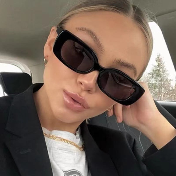 Women Fashion Small Frame Personality Sunglasses - Black - Shop N Save