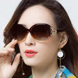 Ladies Fashion Elegant Gradient Sunglasses - Light Brown - Shop N Save