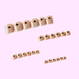 24 Pieces Ladies Removable Heart Print Nails Set With Glue - BLACK PINK
